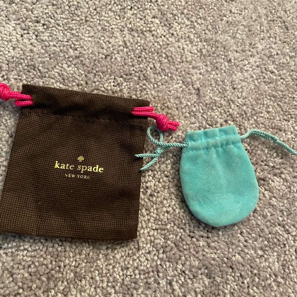 Small kate spade jewelry & turquouse bag reusable